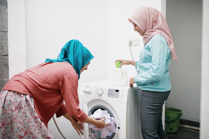 Cara merawat hijab polycotton