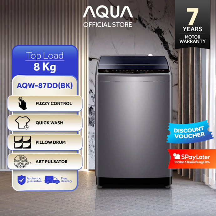 Pastikan ada program untuk memotong waktu mencuci, quick wash untuk mencuci sedikit, dan eco mode untuk mencuci banyak