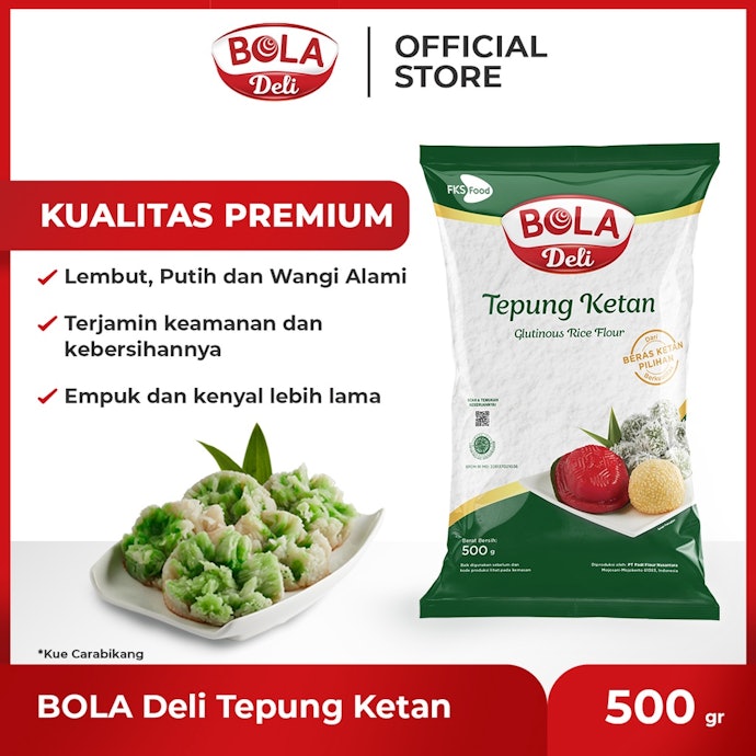 Pilih tepung ketan putih dari merk tepercaya, seperti Rose Brand, Bola Deli, dan Bintang Pati