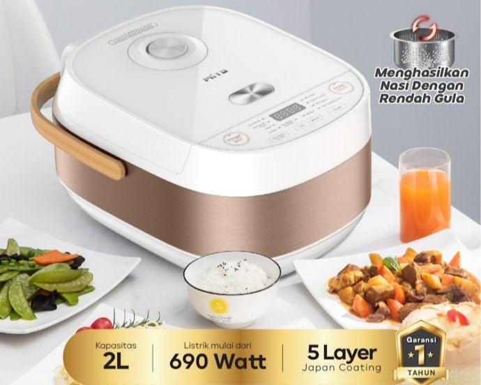 Jika Anda tinggal sendiri, rice cooker low carbo mini berkapasitas sekitar 1 liter sudah memadai; untuk keluarga kecil, utamakan kapasitas 1,5–2 liter
