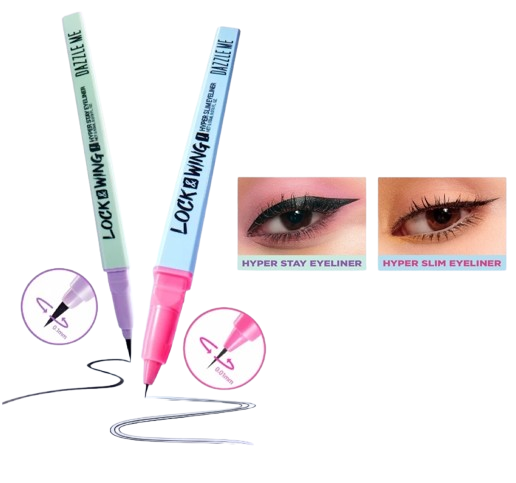Perhatikan bagian ujung aplikator; Utamakan produk dengan ukuran ujung di bawah 1,5 mm untuk membuat wing liner, sementara ukuran di atas 1,5 mm untuk menggambar garis base mata