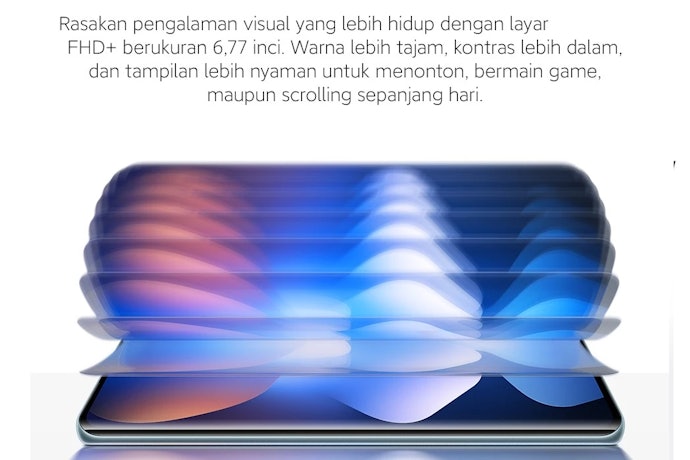 Pilih HP 2 jutaan kamera terbaik dengan resolusi layar minimal FHD+