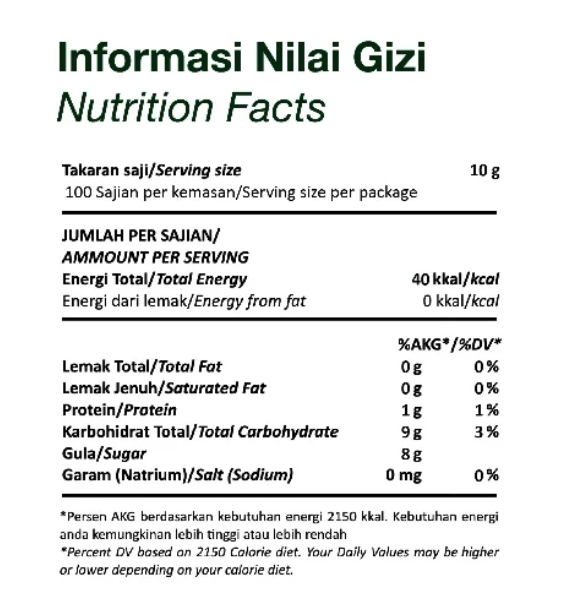 Jika Anda membatasi asupan gula, pilih varian less sugar dengan gula ≤ 10 gram