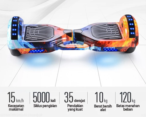 Jika berat badan Anda di atas 80 kg, cari hoverboard dengan kapasitas beban minimal 100 kg