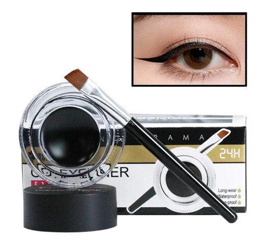 Jika Anda harus memakai makeup dalam jangka waktu lama, prioritaskan eyeliner waterproof bentuk gel yang dapat bertahan hingga sekitar 12 jam