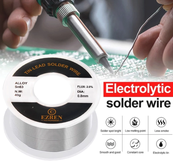 Utamakan campuran Sn60/Pb40 dan Sn63/Pb37 untuk pemula atau lead-free untuk elektronik modern