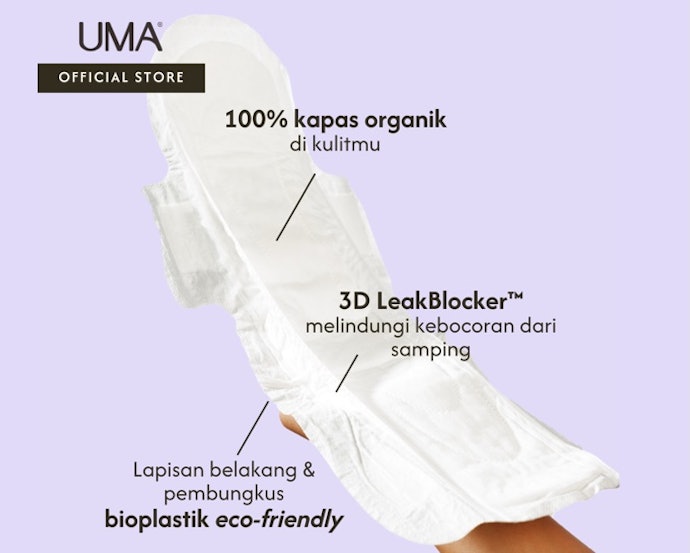 Pertimbangkan pembalut dengan wing agar tidak bergeser selama Anda tidur