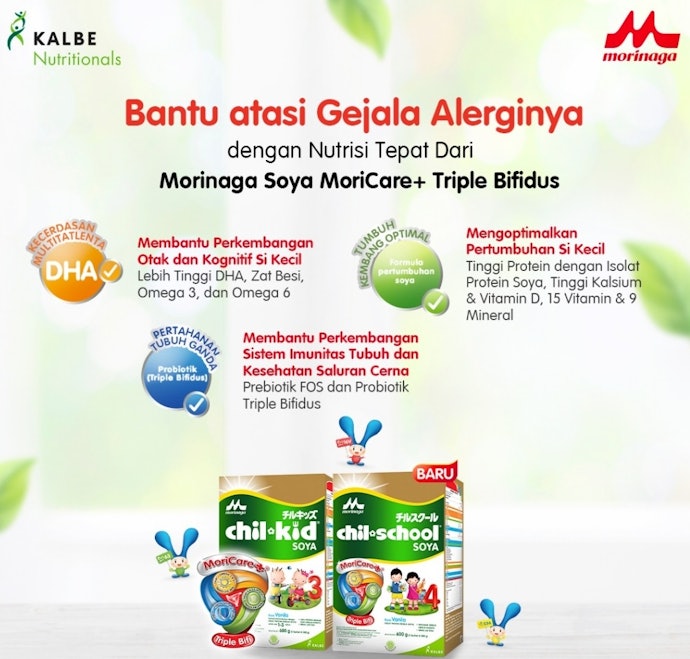 Untuk anak, pertimbangkan yang dilengkapi asam lemak esensial, prebiotik atau probiotik, serta vitamin D dan kalsium