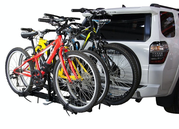 Anda mempunyai mobil dengan ukuran besar seperti Fortuner dan Avanza? Carilah bike carrier dengan tipe towbar mount