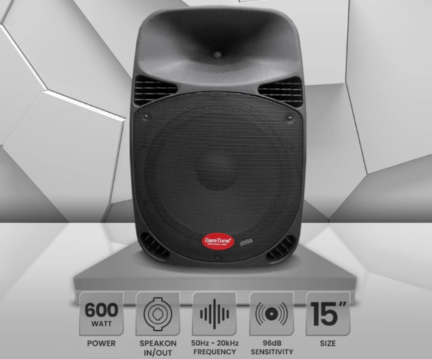 Perhatikan sensitivitas produk; Untuk pemakaian di lapangan, pilih speaker pasif 15 inch dengan sensitivitas minimal 95 dB