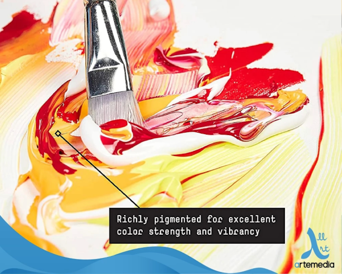 Agar warna yang dihasilkan jelas, utamakan cat dengan klaim 'high grade pigment'