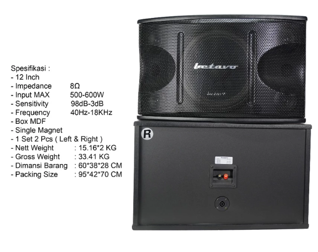 Pastikan daya RMS speaker pasif sesuai dengan daya output amplifier pada impedansi yang sama
