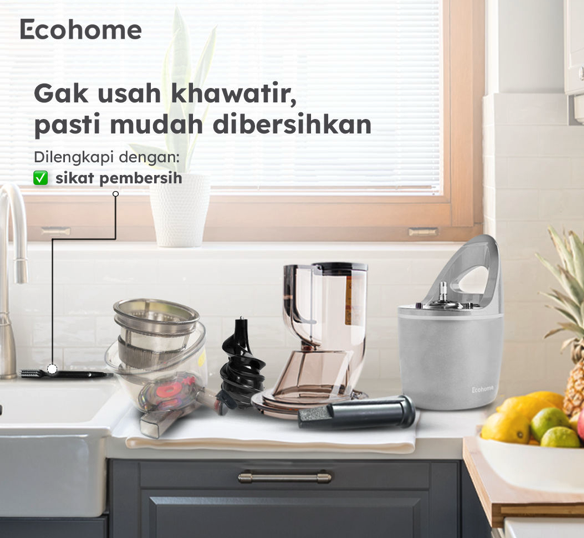 Agar awet, pastikan bagian-bagiannya mudah dilepas supaya mudah dibersihkan