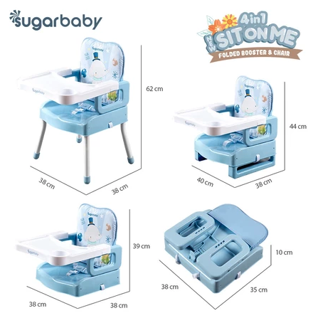 Utamakan jenis baby chair 4-in-1 yang bisa diubah menjadi high-chair, medium-chair, booster-chair, serta floor-chair