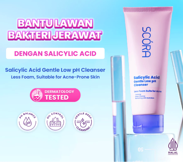Pertimbangkan sabun muka dengan efek oil-control dan eksfoliasi untuk hasil yang lebih optimal
