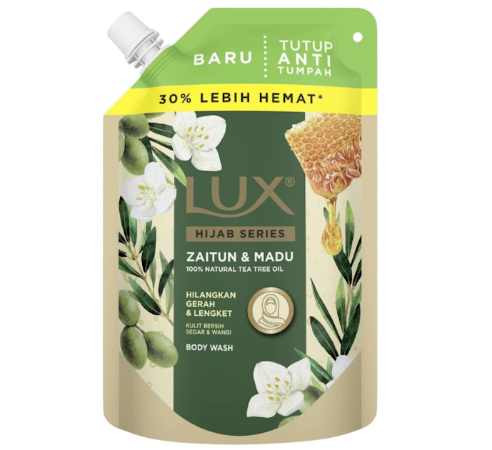 Pertimbangkan sabun LUX Hijab Series Olive Honey yang cocok untuk wanita berhijab