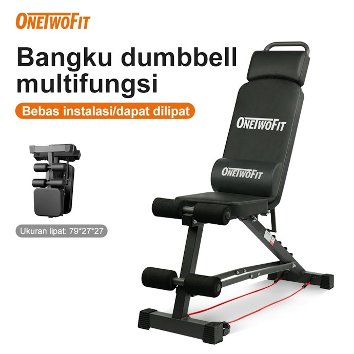 Jika baru mulai melatih otot, pilih adjustable dumbbells, adjustable bench, dan resistance band sebagai peralatan awal