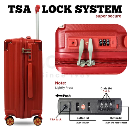 Agar barang bawaan aman dari pembobolan, pastikan koper memiliki double coil zipper, frame lock, atau TSA lock