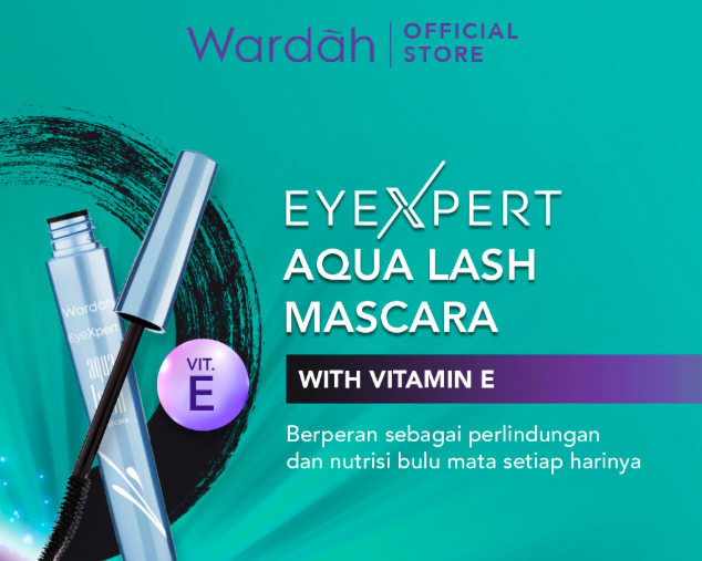 Untuk efek bulu mata tebal, pilih Wardah EyeXpert Aqua Lash atau EyeXpert The Volume Expert