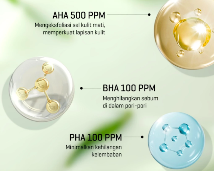 Untuk kulit sensitif, gunakan kandungan PHA saja