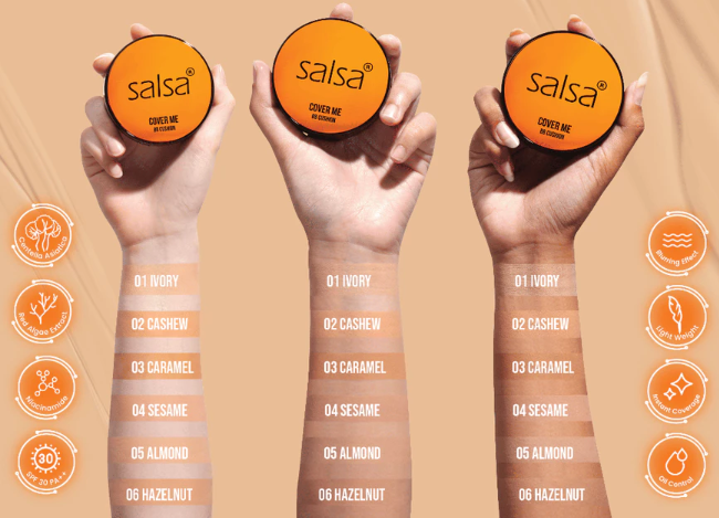 Untuk kulit kombinasi atau normal, temukan cushion dengan hasil akhir satin matte atau semi matte