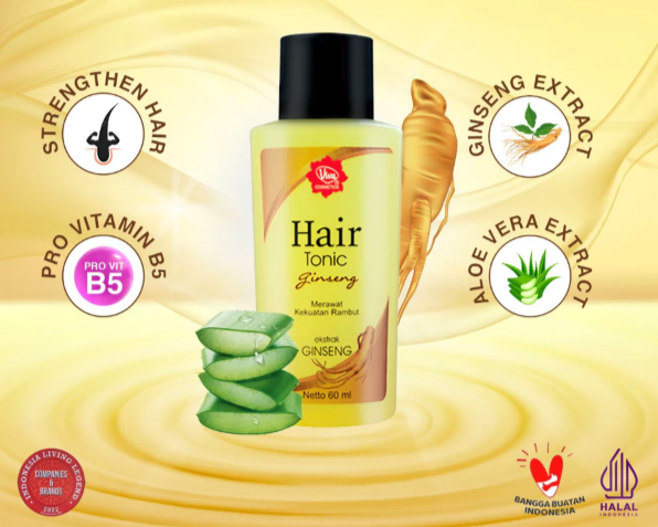 Untuk kerontokan ringan dan rambut kering, hair tonic ginseng dengan tambahan panthenol bisa dipilih