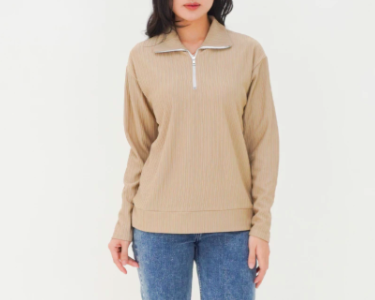 ADA: Berikan tampilan lebih profesional dengan model sweater wanita berkerah