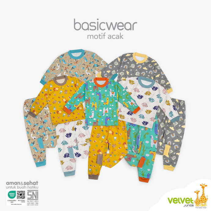 Velvet Junior: Memiliki seri baju tidur anak dengan bahan bamboo cotton yang bersifat antibakteri