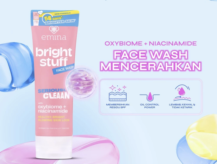 Bright Stuff: Mengandung ekstrak summer plum yang diklaim dapat mencerahkan kulit kusam