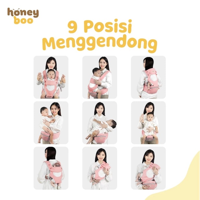 Pilih gendongan hipseat yang bisa dilepas pasang agar bisa digunakan dalam berbagai model gendongan