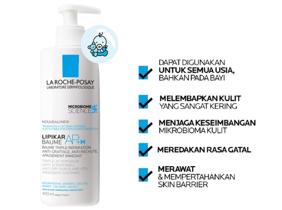 Lipikar Baume AP+M Balm: Moisturizer untuk mengatasi kulit yang sangat kering dan rentan eksem