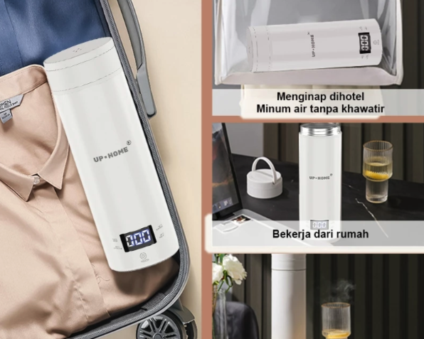 Untuk Anda yang suka bepergian, pilih termos listrik portable yang kecil