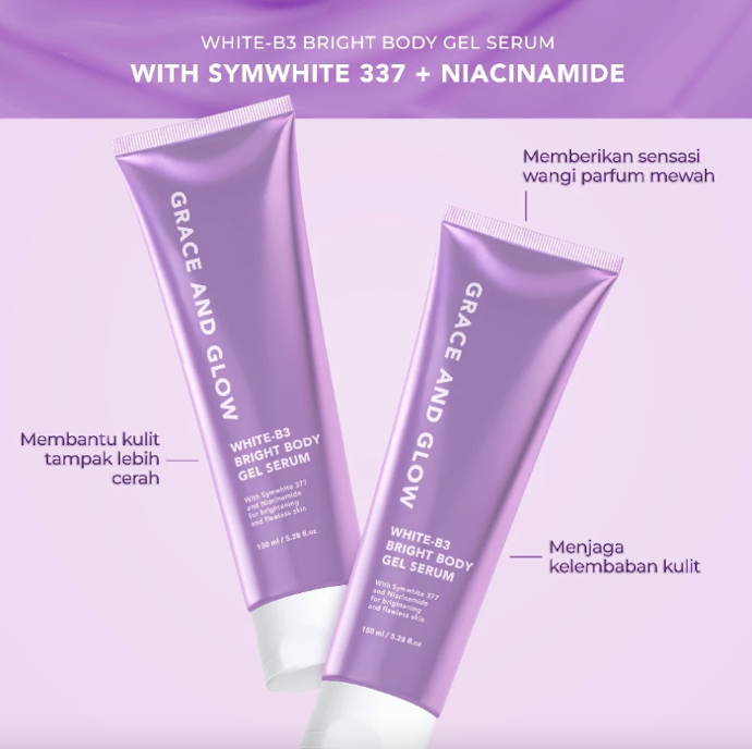 Body serum: Membantu kulit tampak cerah dan menghidrasi tubuh