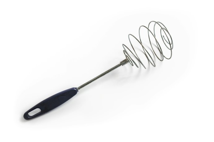 Tipe twirl whisk: Dapat menghasilkan buih paling lembut