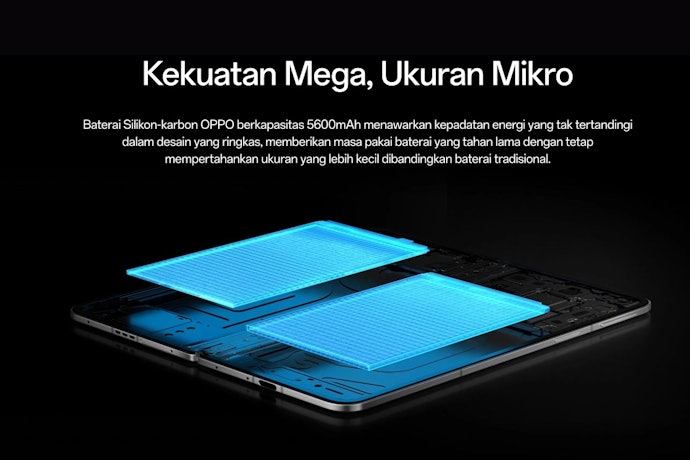 Pertimbangkan HP fold yang kapasitas baterainya lebih dari 5.000 mAh