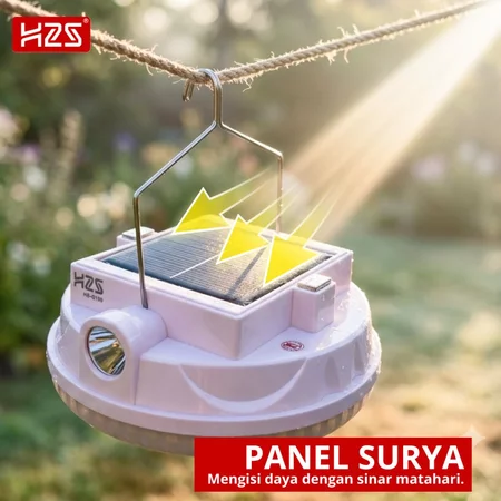 Apabila melakukan aktivitas outdoor yang lama, pertimbangkan lampu dengan panel surya