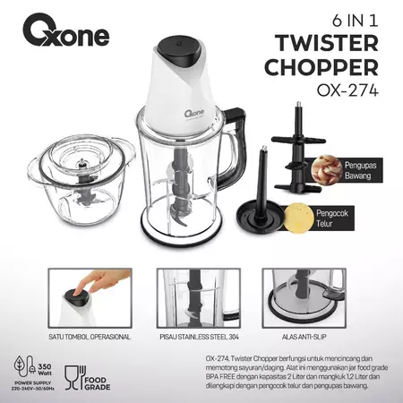 Oxone: Varian tergolong lengkap dan dilengkapi safety switch