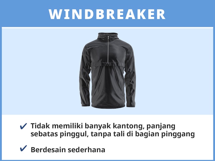 Windbreaker: Lindungi tubuh dari angin saat melakukan aktivitas outdoor