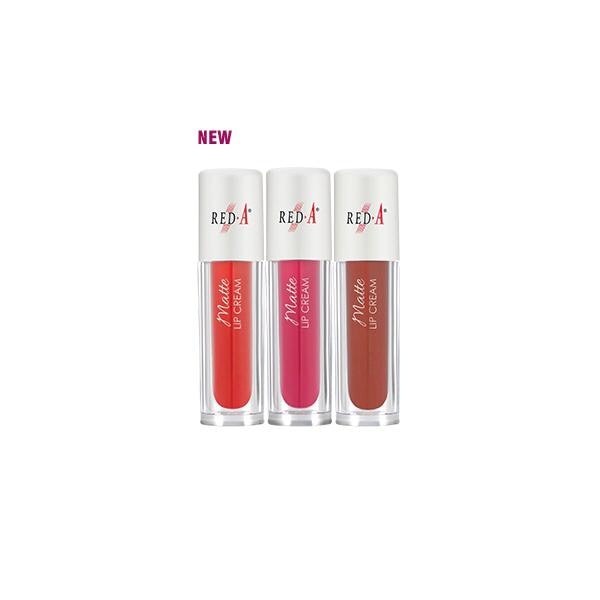 Red-A Matte Lip Cream, tampilan matte dengan tekstur krim