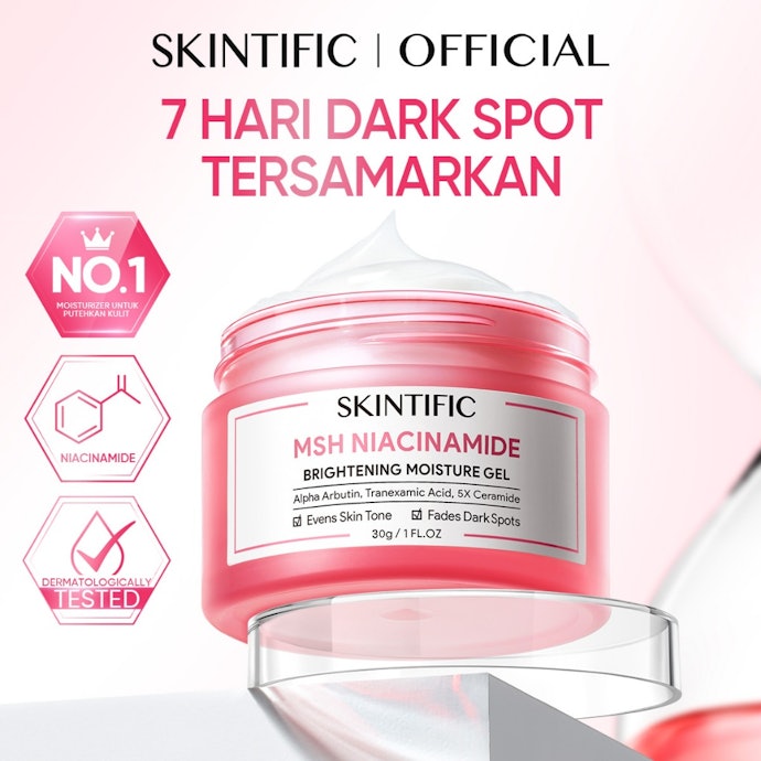 Gunakan SKINTIFIC Pink Muda bila ada noda bekas jerawat