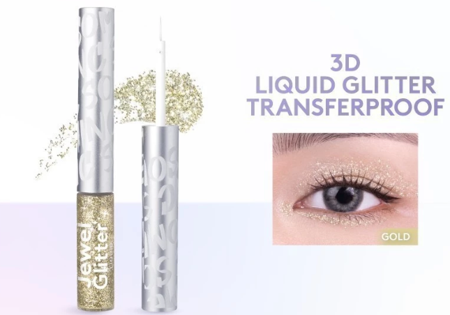 Eyeshadow liquid: Hasilkan efek berkilau pada kelopak mata, pas untuk makeup glamor