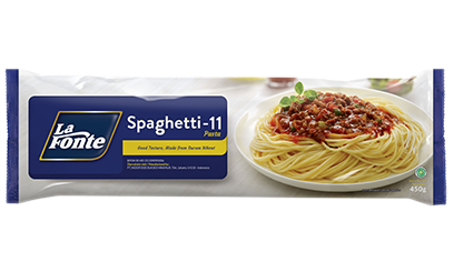 Spaghetti, pasta berbentuk panjang dan lurus