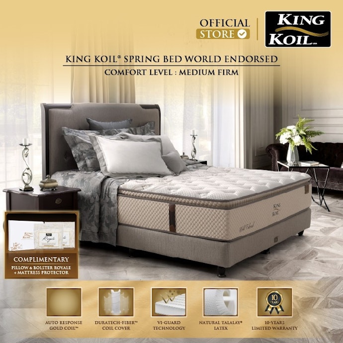 Spring bed: King Koil, Comforta, dan Airland