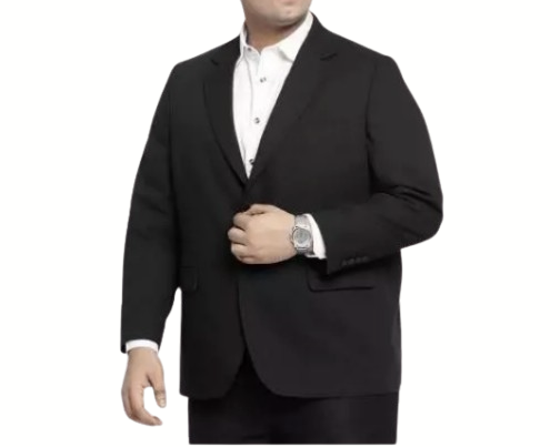 Code Male: Menyediakan blazer hitam dengan range ukuran luas, mulai dari XS hingga 6XL