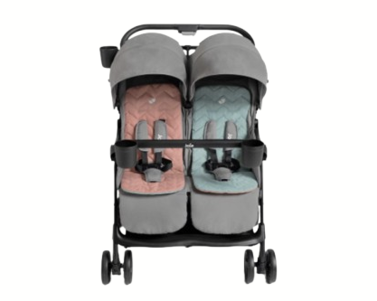 Stroller bayi double: Terdiri dari dua tempat duduk dengan kapasitas lebih besar, ideal untuk bayi kembar