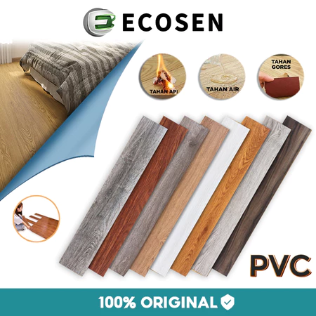 Jika menginginkan tampilan kayu natural, pilih vinyl plank dengan tekstur embossed