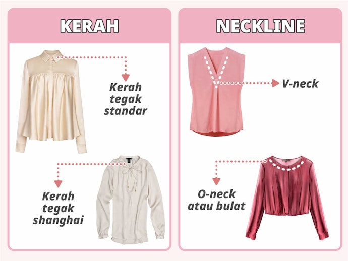 Model kerah dan neckline yang tepat supaya look sesuai harapan