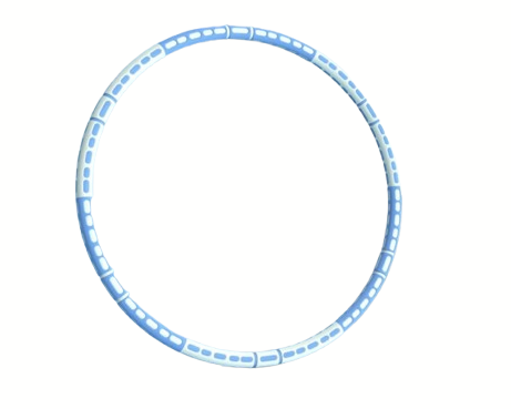 Hula hoop rata: Model basic untuk latihan dengan hula hoop