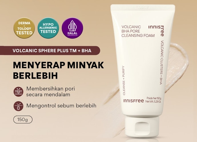 Kandungan oil-control, seperti salicylic acid dan niacinamide, untuk mengontrol produksi minyak