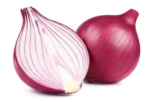 Varietas Bima Brebes, umbi berwarna merah muda dan berbentuk lonjong